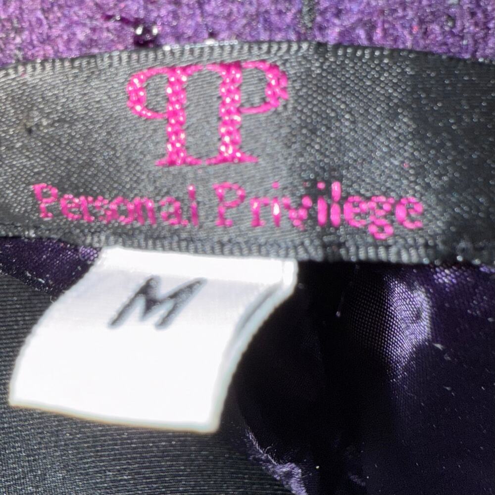 Personal Privilege Ruffled V-Neck Purple Jacket (size M) - Picture 7 of 7